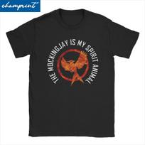 Vintage The Hunger Games Spirit Animal T-Shirts Unisex Wo Unisex O Neck 100% Cotton T Shirts Short Sleeve Tee Shirt New Arrival Tops S įvairiaspalvis