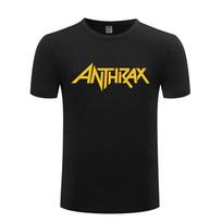 Rock Grupės ANTHRAX Spausdinti Marškinėliai Unisex Hip Hop Trumpomis Rankovėmis Apvalia Kaklo Išpjova Medvilniniai Unisex Marškinėliai Šaunūs Juokingi Streetwear Viršutiniai Marškinėliai Vasaros Stilius S įvairiaspalvis