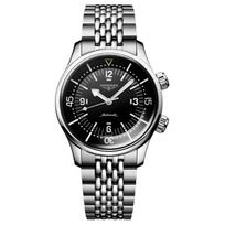 LONGINES Klasikinis replika Legend Diving serijos Automatinis mechaninis judėjimas 300 Juodas ciferblatas Nerūdijančio plieno korpusas Nerūdijančio plieno apyrankė L3.764.4.50.7 juoda