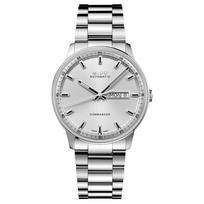 MIDO Commander automatinis mechaninis laikrodis 50 metrų atsparumas vandeniui data ir Šveicariškas laikrodis 40*40mm sidabrinis ciferblatas nerūdijančio plieno korpusas M021.430.11.031.00 sidabras