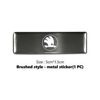 AFB1 3D Metalinis Lipdukas Automobilio Logotipas Galinės Bagažinės Kėbulo Emblemos Lipdukai Dekalas Skirtas Skoda Fabia Kodiaq Kamiq Superb Yeti Octavia Enyaq Rapid