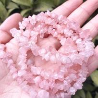 Natural Crystal Beads: Irregular Raw Gravel with Holes for DIY Bracelets, Necklaces, and Ornaments Approx. 80 cm per chain