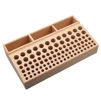 M-Modern-Leather Tools 98-Hole Slotted Beech Tool Rack Leather Leather Carving Punch Diamond Cut Storage Tools DIY Tools Easy To