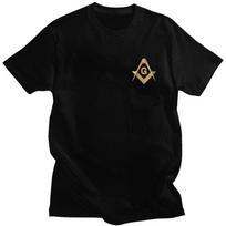 Individualūs vyriški auksiniai laisvamanorių logotipas marškinėliai trumpomis rankovėmis medvilniniai marškinėliai klasikiniai marškinėliai laisvalaikio masonų masonų tee laisvo kirpimo drabu... S įvairiaspalvis