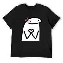 FLORK T-Shirt for a Boy Blacks Cute Tops Black T Shirts for Men S įvairiaspalvis
