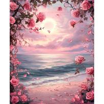 GATYZTORY Paint By Number Coastal scenery Drawing On Canvas HandPainted Art Gift DIY Pictures By Number Kits Home Decor 30x20cm no frame