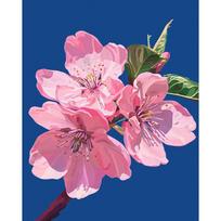 GATYZTORY Oil Painting By Number Flower Wall Art Unique Gift DIY Frame Picture By Number HandPainted Acrylic Canvas For Living 30x20cm no frame tamsi chaki spalva