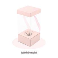 Teacher's Day Transparent Foldable Flower Bouquet Box and Vase