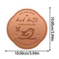 Bird Bath Purification Disk 0.6MM Thick Water Purifier Cleaning Tray Physical Safe Bird Bath Purification Disc for Hummingbird