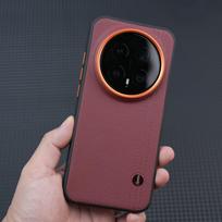 Dėklas Honor Magic8 Pro Verslo prabangus odinis Kritimui atsparus Kietas apsauginis telefono dėklas Honor Magic8 Pro Korpusas Smūgiams atsparus Bamperis Honor Magic8 Pro vyno raudonos spalvos