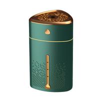 1000 ml rūko drėkintuvas-difuzorius su spalvinga naktine lempute, tylus vėsus drėkintuvas, stalinis, maitinamas per USB žalia