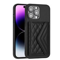 Prabangus CC stiliaus kelių kortelių lizdai Piniginės odinis dėklas galinis dangtelis skirtas iPhone 15 14 13 12 11 Pro Max XR XS Max 7 8 Plus iPhone 15 Pro Max juoda