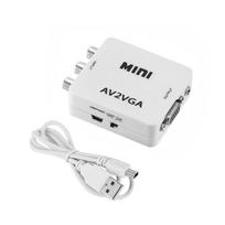 RCA To VGA Video Converter RCA Adapter with 3.5mm Audio Cable Mini AV To VGA  Converter