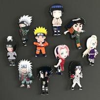 Naruto animacinis serialas, suvenyrai, akriliniai šaldytuvo magnetukai, lipdukai, Kawaii, kūrybiški interjero dekoravimo elementai, 20 vnt., linksmi, saugūs žaislai