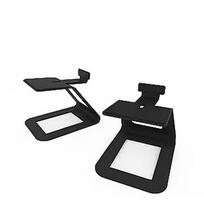 Kau KANTO AUDIO ELEVATED DESKTOP SPEAKER STANDS FOR LARGE SPEAKERS - BLACK (PAIR) SE6
