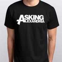 ASKING ALEXANDRIA new T-SHIRT All sizes S M L XL XXL 3 4 XL black white S įvairiaspalvis