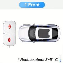 AEH1 Car Side Window Sun Shade Curtain Summer Sun Protection Sunshade Cover UV Reflective For Kia Rio Ceed Sportage Cerato Soul K2 K5