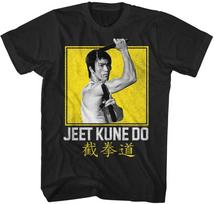 Bruce Lee Chinese Martial Arts Icon Boxy Jeet Kune Black Adult T-Shirt Tee S įvairiaspalvis