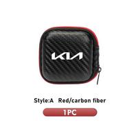 AAAFV1 Car Bluetooth Headset Storage Bag EVA Data Cable Organiser Accessory For KIA Cerato Proceed Venga Stonic Picanto Sorento Stinger