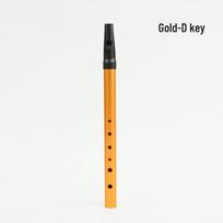 Irish Tin Whistle Beginner Flute, 6-Hole Metal, C & D Key, Soprano Alto Woodwind Recorder