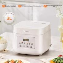 Midea 3L 316L Stainless Steel Non-Coating Rice Cooker CN plug (adapter included) white