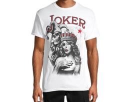Joker & Beauty Sketch Men's Graphic T-Shirt Comfy Short Sleeve NWT S įvairiaspalvis