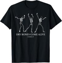 Dry Bones Come Alive Funny Skeleton Dancing T-Shirt S