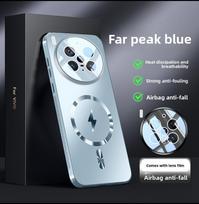 For VIVO X300 Pro Case Hard Matte Magnetic wireless charging Lens Protective Back Cover Case For VIVO X300 X200 Pro Mini Shell vivo X300 Pro mėlyna