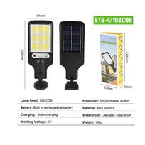 4PCS Solar Street Lights Outdoor 108COB LED Solar Wall Lamp With 3 Lighting Mode Motion Sensor Security for Garden Patio Path Yard 108COB-2PCS black