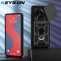 KEYSION Shockproof Armor Case for OnePlus 13 5G Slide Camera Protection Ring Stand Phone Back Cover for OnePlus 13 5G for OnePlus 13 juoda