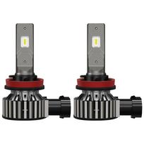 2 vnt. dviejų spalvų automobilinių H8 H11 LED rūko žibintų lempučių 40W 20000Lm 9005 HB3 perjungiami ryškūs DRL turbo žibintai Plug&Play 6000K balta 3000K geltona H11 H8 balta