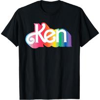 Barbie Pride - Ken Pride Logotipo Marškinėliai S juoda