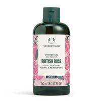 The Body Shop Britiška rožė Dušo želė 250 ml | Veganiškas kūno prausiklis visų tipų odai, valo ir gaivina gray