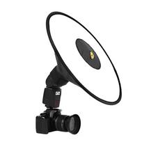 Universalus 44cm apvalus sulankstomas studijinis blykstės minkštiklis Speedlite difuzorius reflektorius su laikymo krepšiu balta