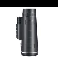 High Magnification Telescope with Night Vision HD Lens Compass for Outdoor Mobile Phone Photography gray