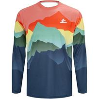 2025 Men's Long Sleeve T-shirt Mountain Bike Off-Road Motorcycle Cycling Jersey MTB Clothes Camping Outdoor Fishing Top Loose L