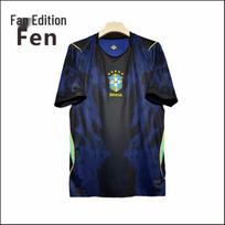 2026 m. Pasaulio taurės Brazilijos išvykos marškinėliai - Neymar #10, Vinícius #7 Ventiliatoriaus leidimas Small