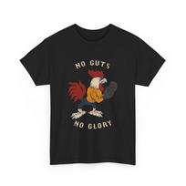 26 Chicken Boxing Tee  Funny Graphic T-Shirt  No Guts No Glory Shirt Unisex T-Shirt S įvairiaspalvis