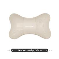 AAAFU1 Car Seat Neck Pillow Lumbar Support Leather Headrest Waist Cushion For KIA Sportage Ceed Sorento Niro Cadenza Proceed Sephia