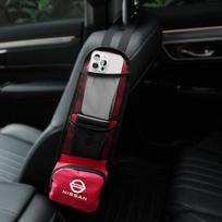 BTYXAK1 Car Seat Side Storage Bag Hanging Auto Seat Organizer For Nissan Rogue Pathfinder X-Trail GTR Note Juke Patrol Car Accessories