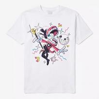 The Amazing Digital Circus Caine T-Shirt White Graphic Tee TADC Bubble Ringmaste S įvairiaspalvis