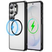 Case for Samsung Galaxy S26 Ultra S25 S24 Plus S 26 Wireless Charging Cover Clear Cell Phone Cases Magnetic Coque Galaxy S24+ juoda