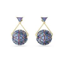 Swarovski Ašaros formos trikampio pjūvio auskarai Moteriški auskarai Mėlyni 5629229 Blue,F