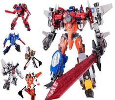 IN STOCK Transformation Toys Computron 5IN1 Combination W8617 Warbotron Scattershot Action Figure Deformation Robot Anime Figure