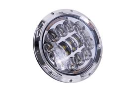 Largoods Motorcycle LED Headlight 7 Inch Daylight Function Hi/Lo Switching One Size