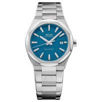 MIDO Helmsman automatinis mechaninis laikrodis 100 metrų atsparumas vandeniui datos rodymas Šveicariškas laikrodis 40 mm mėlynas ciferblatas 316L nerūdijančio plieno korpusas M055.507.11.041.00 mėlyna