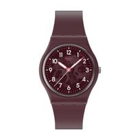 SWATCH quartz movement men's watch Swiss watch red dial biosource material case SO28R115 kvarcas