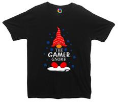The Gamer Gnome Christmas Gaming Printed T-Shirt S įvairiaspalvis