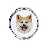 Akita, Akita Inu -Lusterko Ze Zdjęciem I Napisem Geometryczne Marki Art-Dog