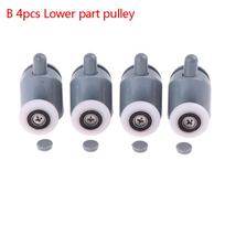4pcs Shower Rooms Cabins Pulley Shower Room Roller Runners Wheels Pulleys New